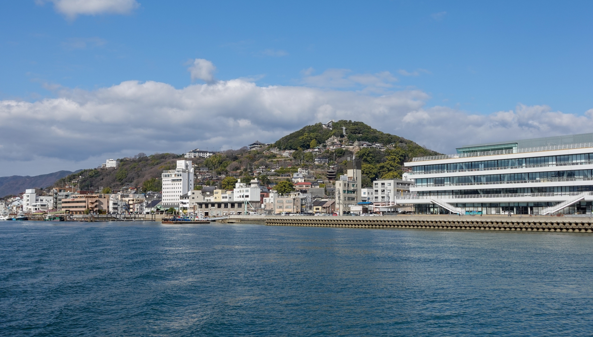 尾道水道の風景　向島方面