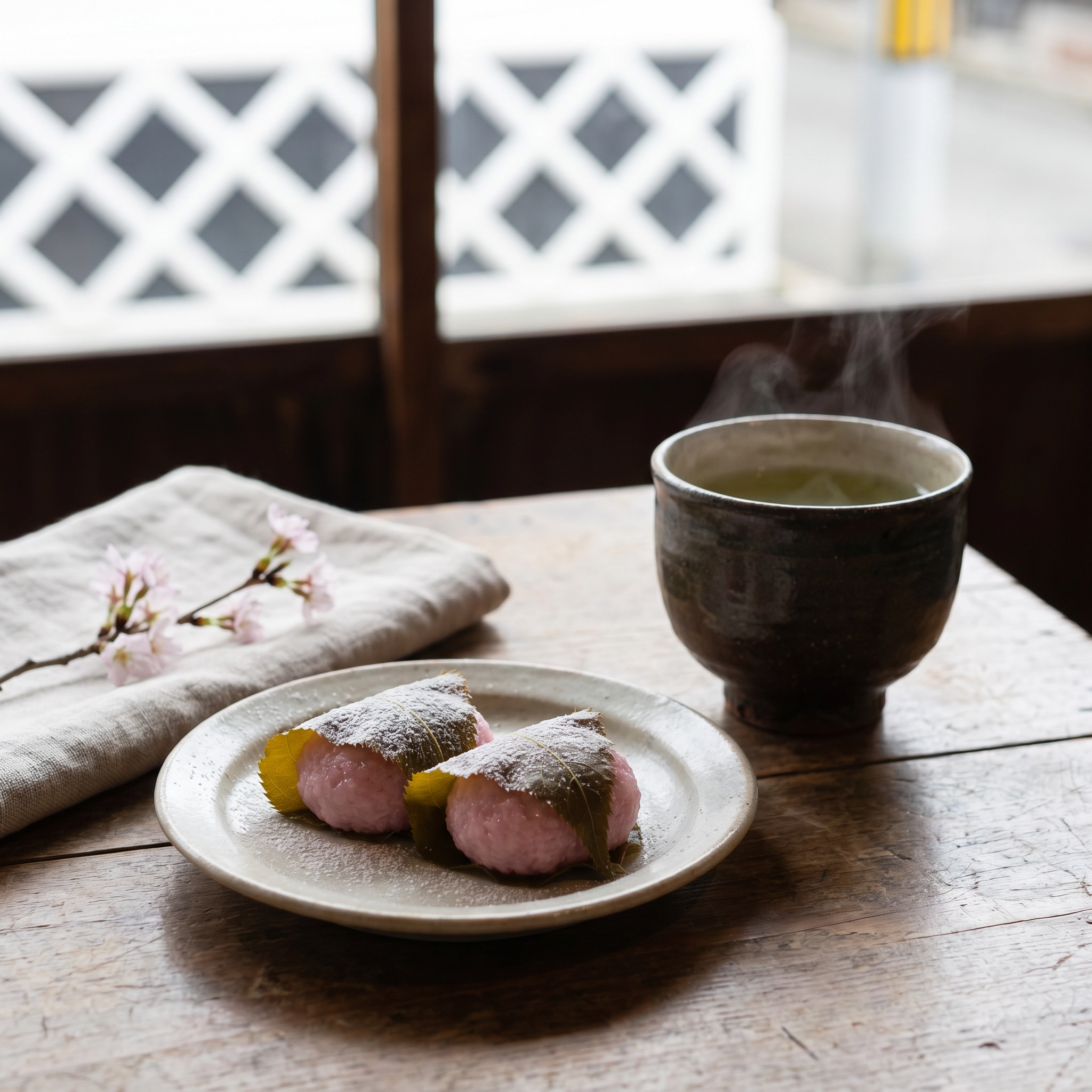 伊豆文邸の抹茶ラテ