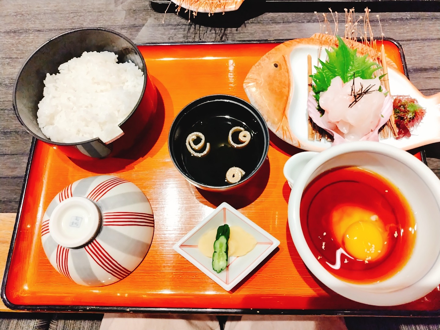 宇和島流の鯛めし定食