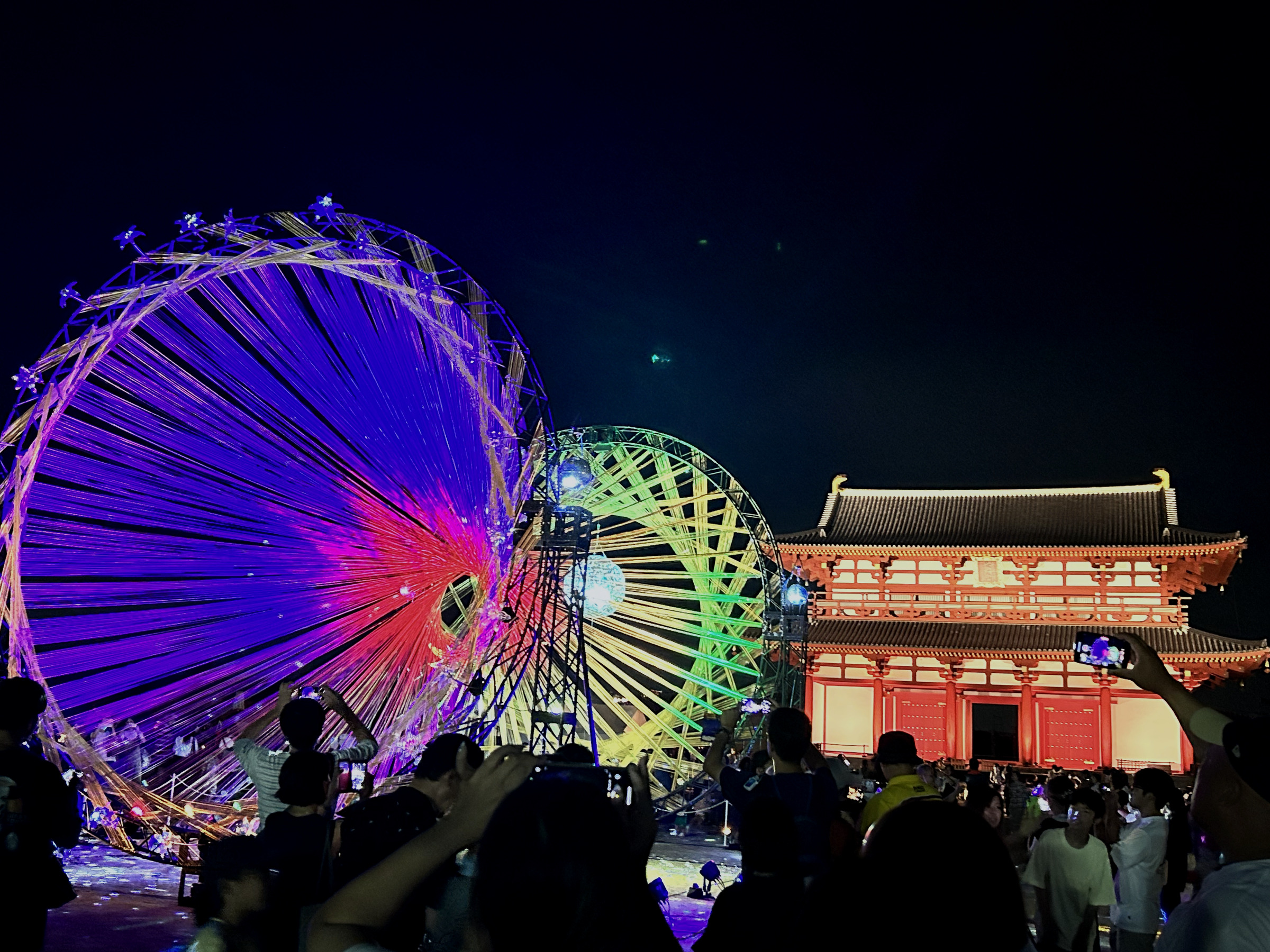 興福寺×観覧車ライトアップ