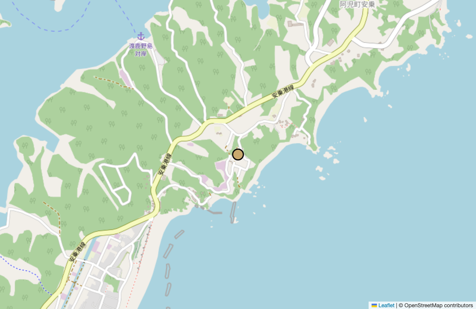 活魚問屋の宿まるやす周辺の地図（志摩市・安乗岬）